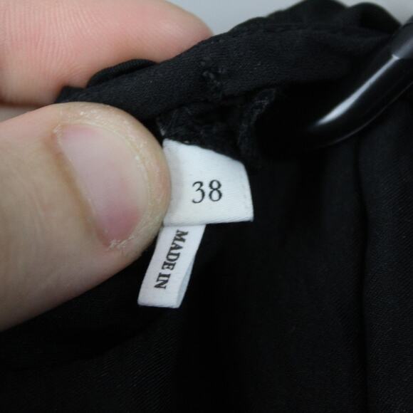 Sandro Dress 38 6 Crystal Embellished Crinkled Satin Twill Midi Party Luxury - Picture 10 of 14